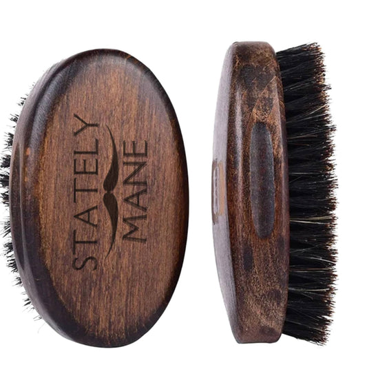 Stately Mane by Vach Cittoni Natural Bamboo with Boar Bristle Beard Brush for Men-ShearsShoppe.com